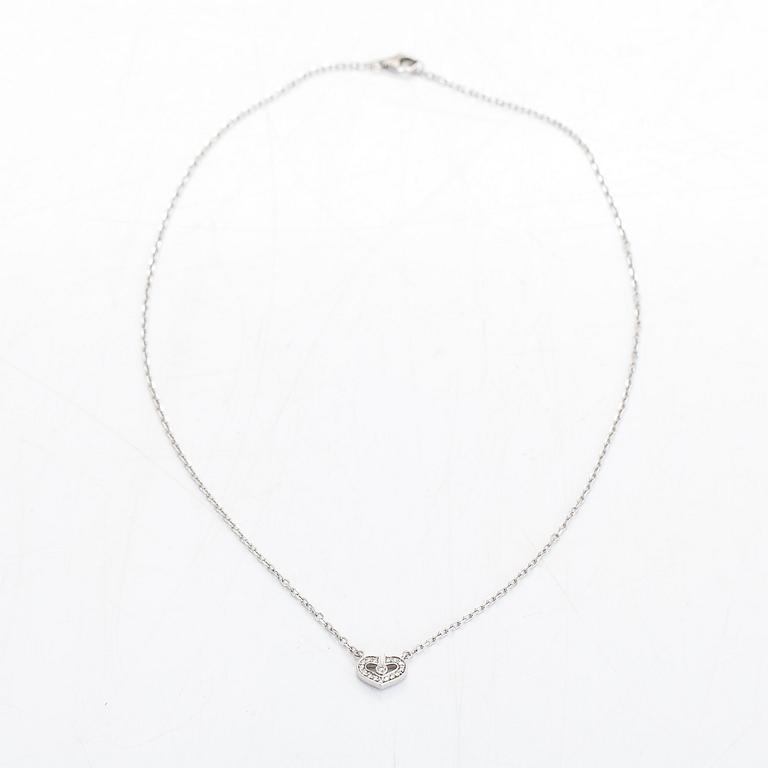 Cartier, halsband, "C Heart of Cartier", 18K vitguld och diamanter ca 0.09 ct tot.