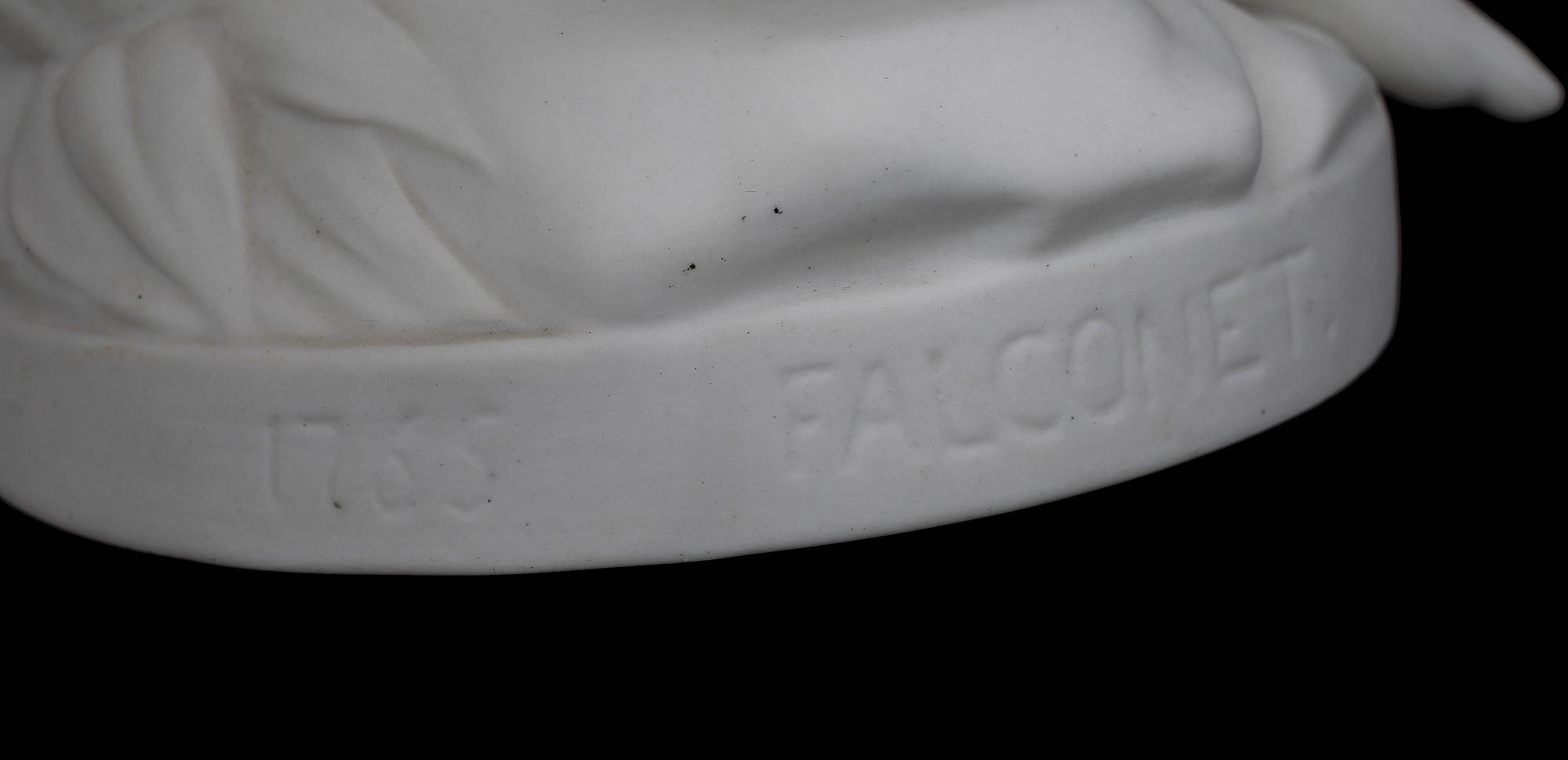 SKULPTURER, 2 st, parian, Gustafsberg 1920-tal.