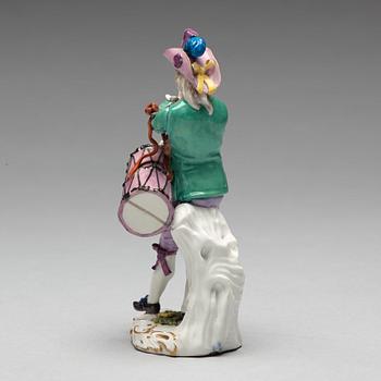 FIGURIN, porslin. Meissen, 1700-tal.