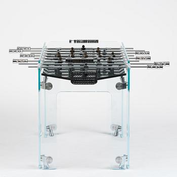 Adriano Design, foosball table, "Cristallino Classic", Teckell, Italy.
