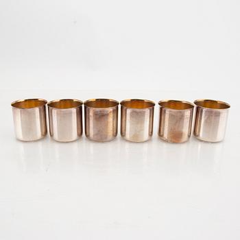 Supkoppar 6+6+1+1 st silver 1900-tal.