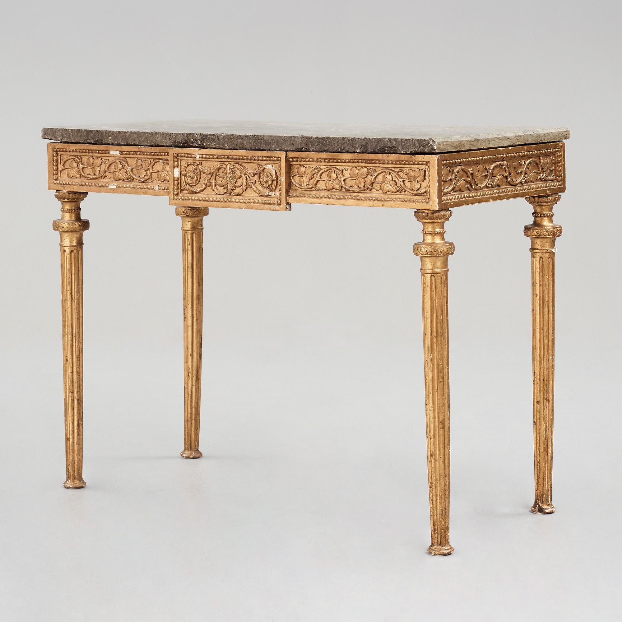 KONSOLBORD, gustavianskt stockholmsarbete, 1700-talets slut.