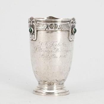 BÄGARE, silver. CG Hallberg, Stockholm 1905. Vikt ca 190 g.