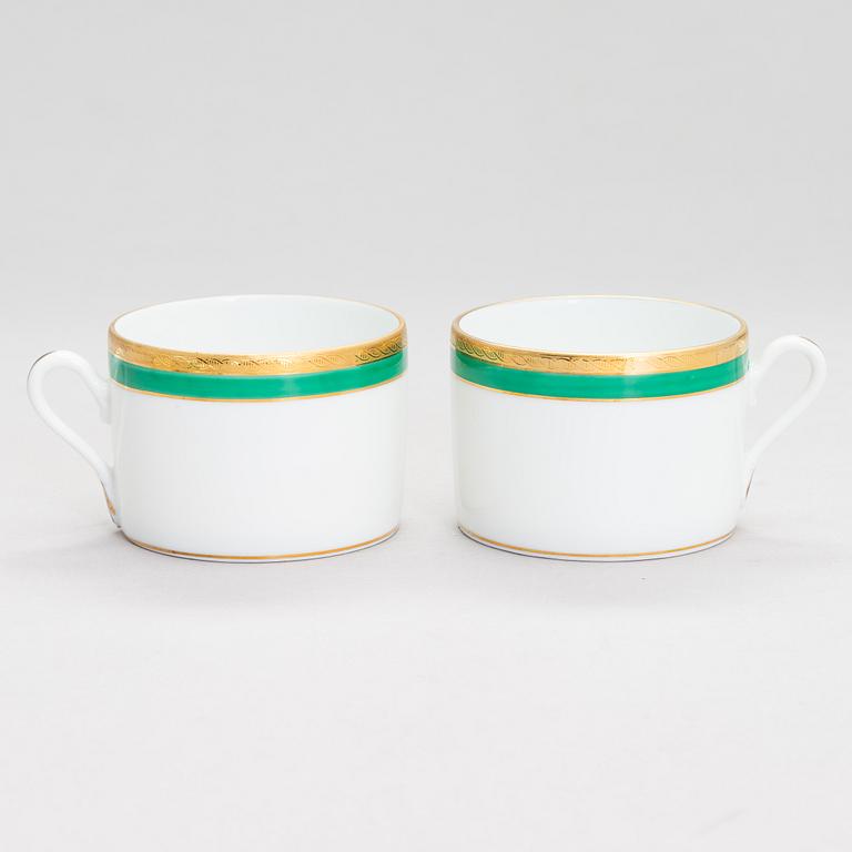 Richard Ginori, kaffekoppar med fat, 4 st, "Palermo", porslin, Italien.