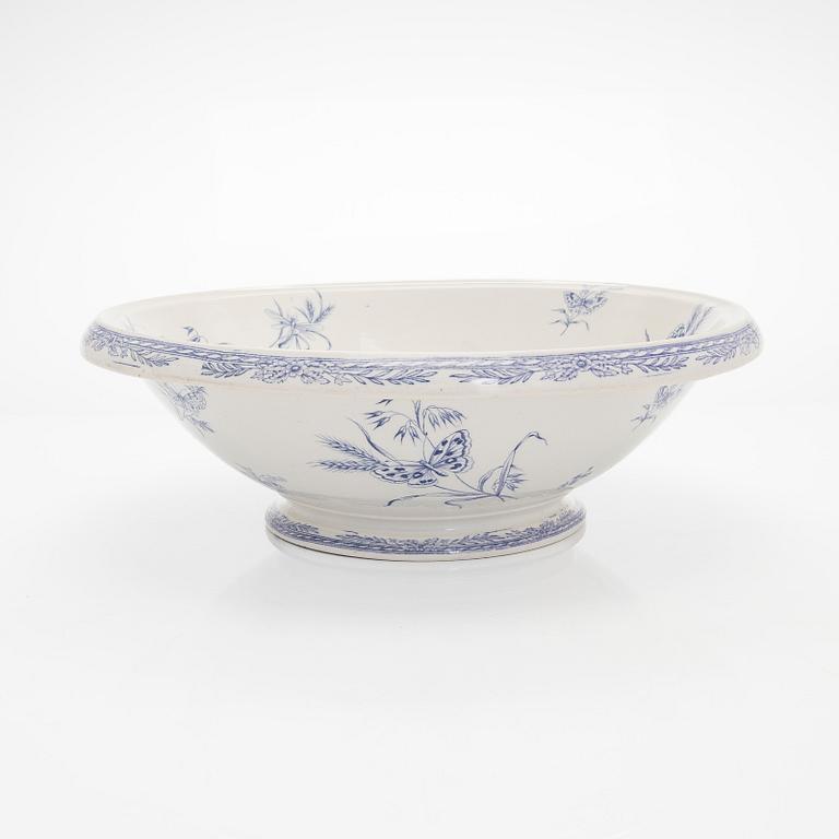 Skål / Tvättfat, porslin Arabia 1880-1885.