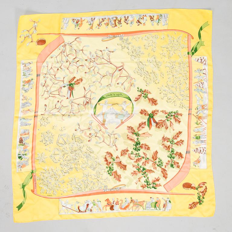 Hermès, "Neige d'Antan" scarf.