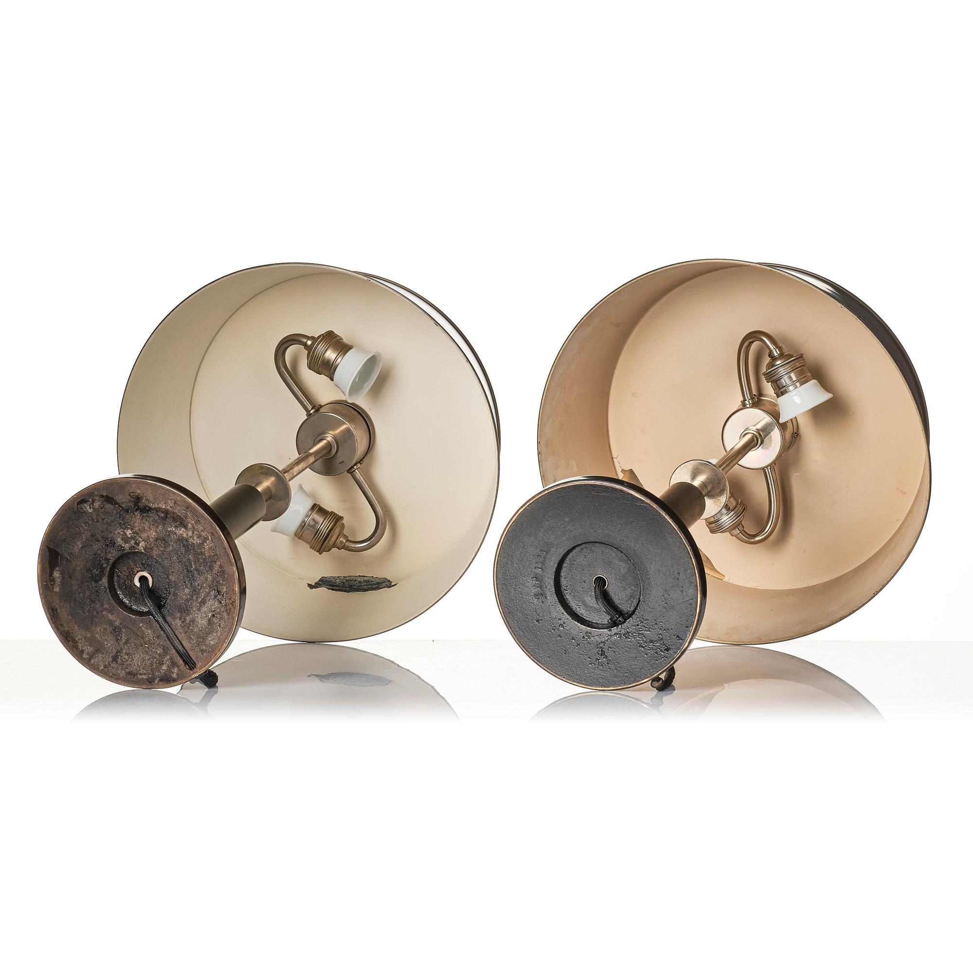 Erik Tidstrand, a pair of table lamps, model "27524", Nordiska Kompaniet, 1920-30s.