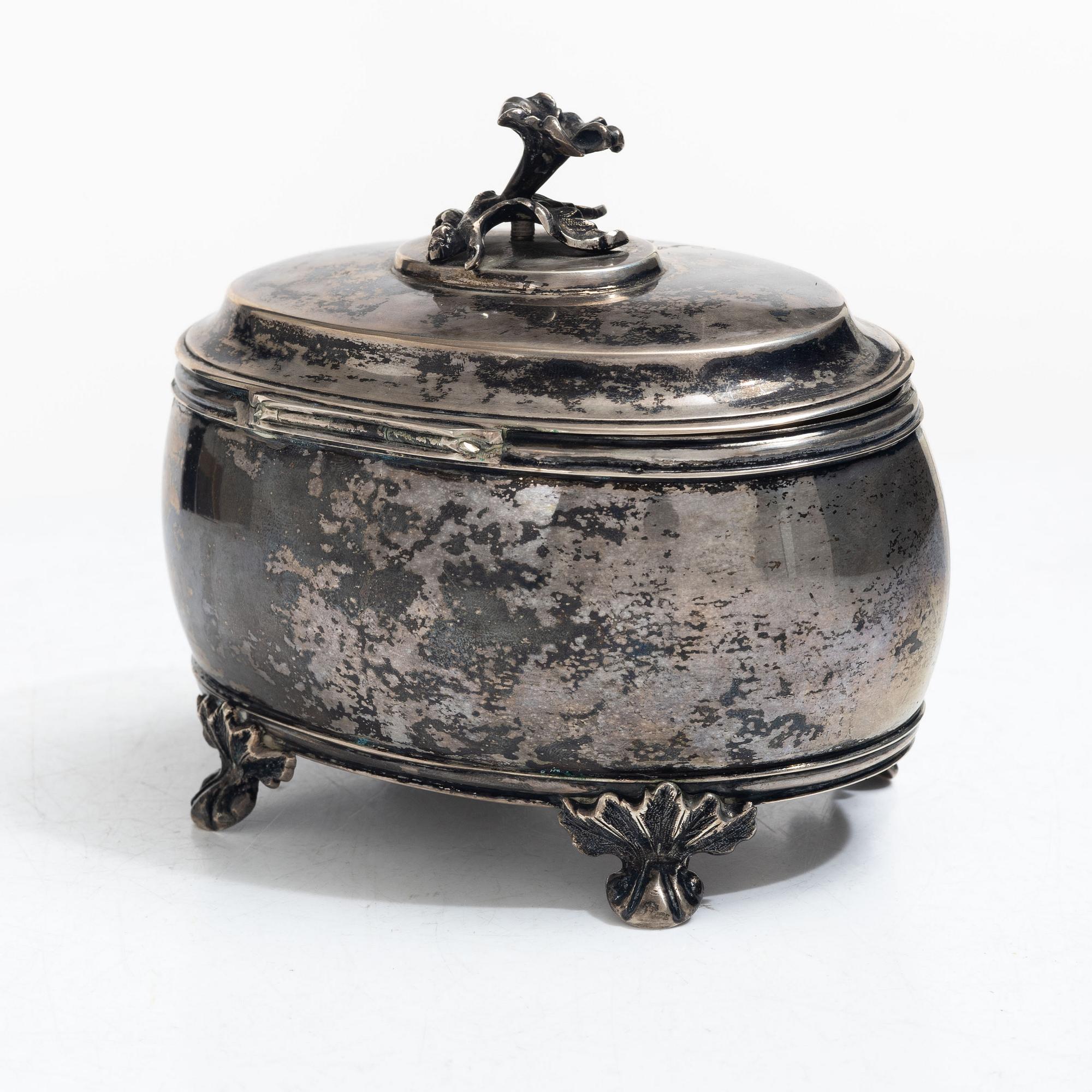 C. Widström, a silver Rococo style casket, Visby 1903.