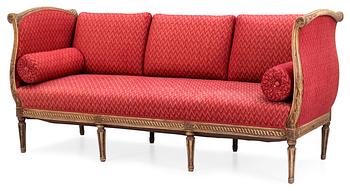 504. A Gustavian late 18th century sofa.