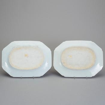 FAT, 3 stycken, porslin, Kina, 1800-tal.