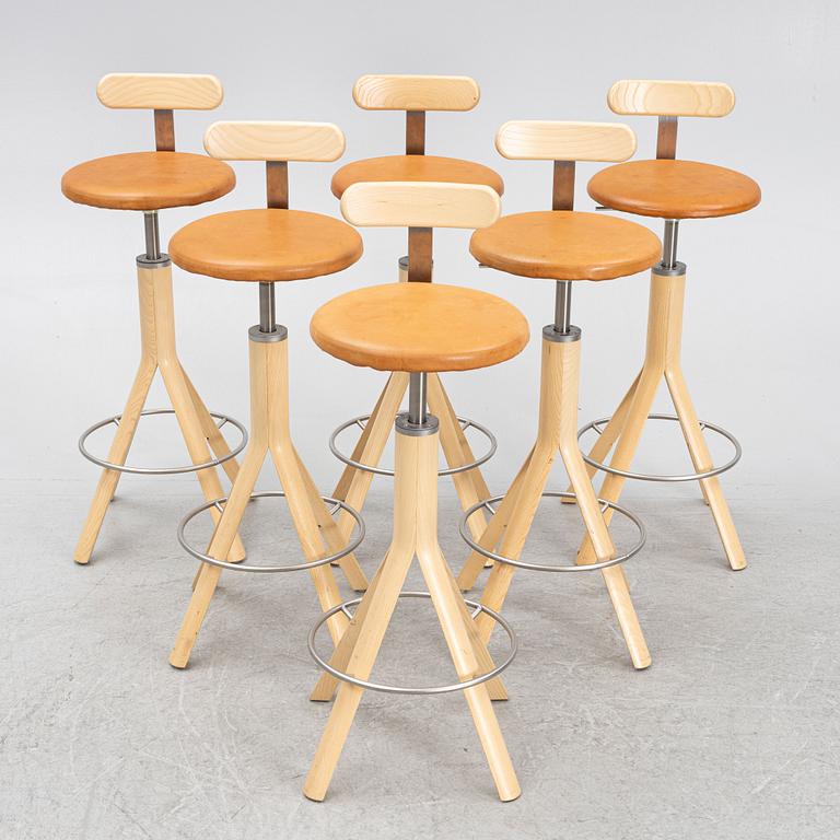 Pierre Sindre & Patrik Bengtsson, six 'Pop' bar chairs, Gärsnäs, 2017.