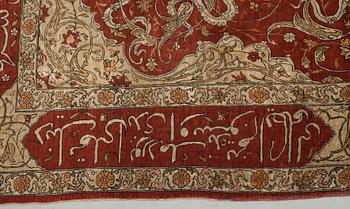 OLD SILK HEREKE. 162,5 x 104 cm.