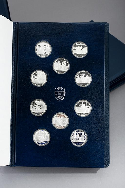 SAMLARMYNT, sterlingsilver, 100 st. Franklin Mint.