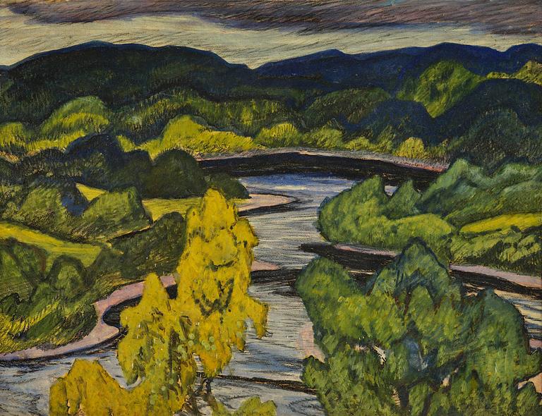 Helmer Osslund, Norrland landscape.