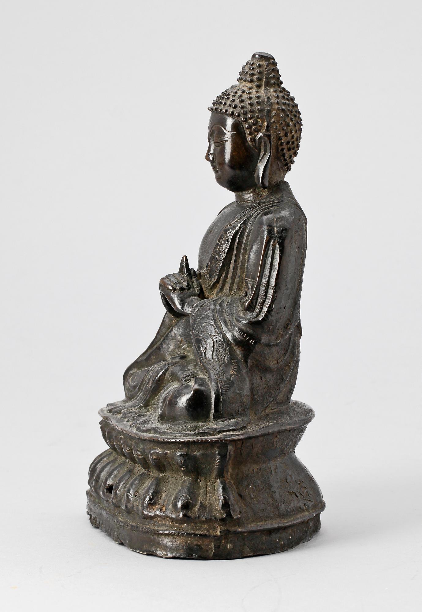 BUDDHA, brons, sydöstra Indien.