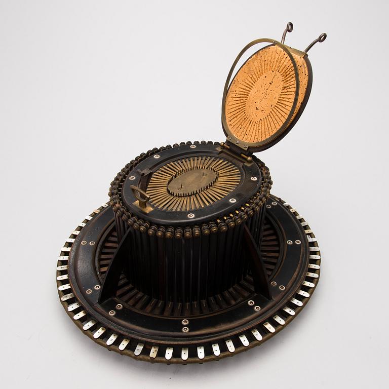 A French hat mould conformateur, Allié Ainé, Paris, latter half of the 19th Century.