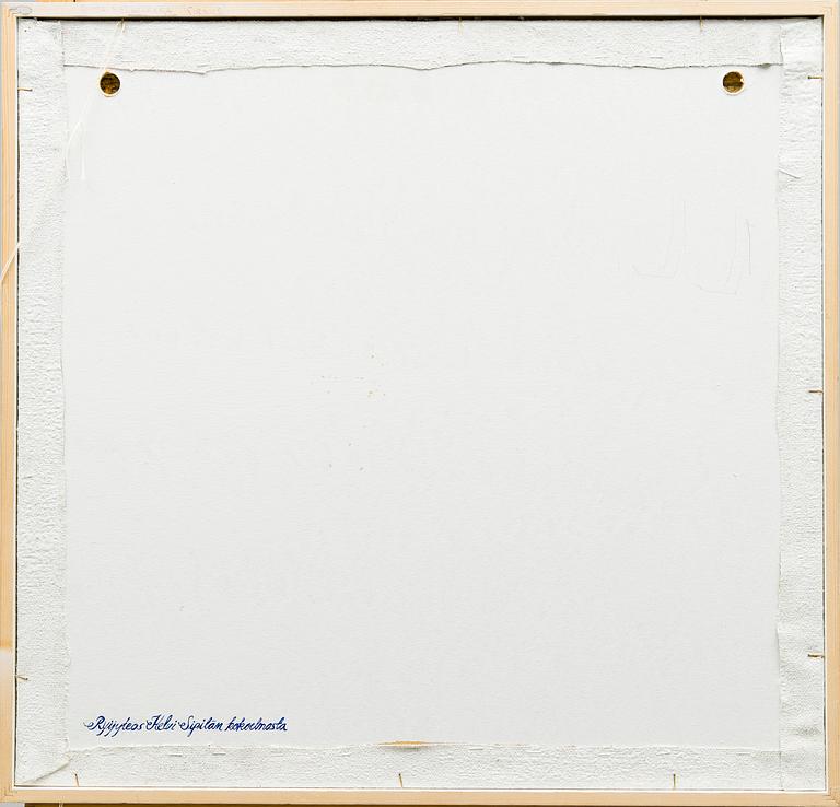 RIITTA NELIMARKKA, bildväv/rya, signerad RN.