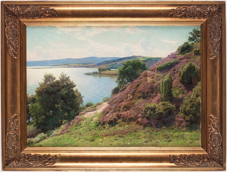 Peder Mork Mönsted, "Lyngbakkerne ved Tülstrüp" (Landscape from Tülstrüp, Denmark).