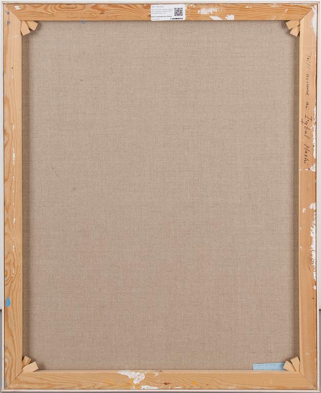 FRULS TILPO, triptyk, olja på duk, signerad och daterad 1995 på spännramen.