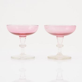 Champagnekupor, 6 st, 1900-tales första hälft.