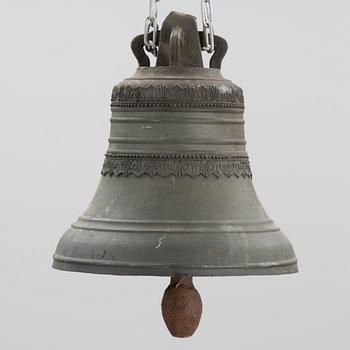 A 19th century bronze church bell.