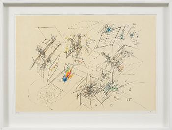 Roberto Matta · ROBERTO MATTA, färglitografi, signerad och numrerad XVII/L.