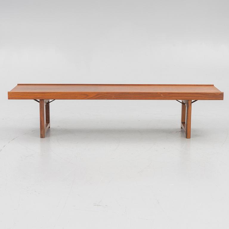 Torbjørn Afdal, 'Krobo' bench with plant stand, Bruksbo, Mellemstrand, Norway, second half of the 20th century.