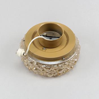 A glass ceiling light, Glashütte Limburg, Germany, second half of the 20th Century.