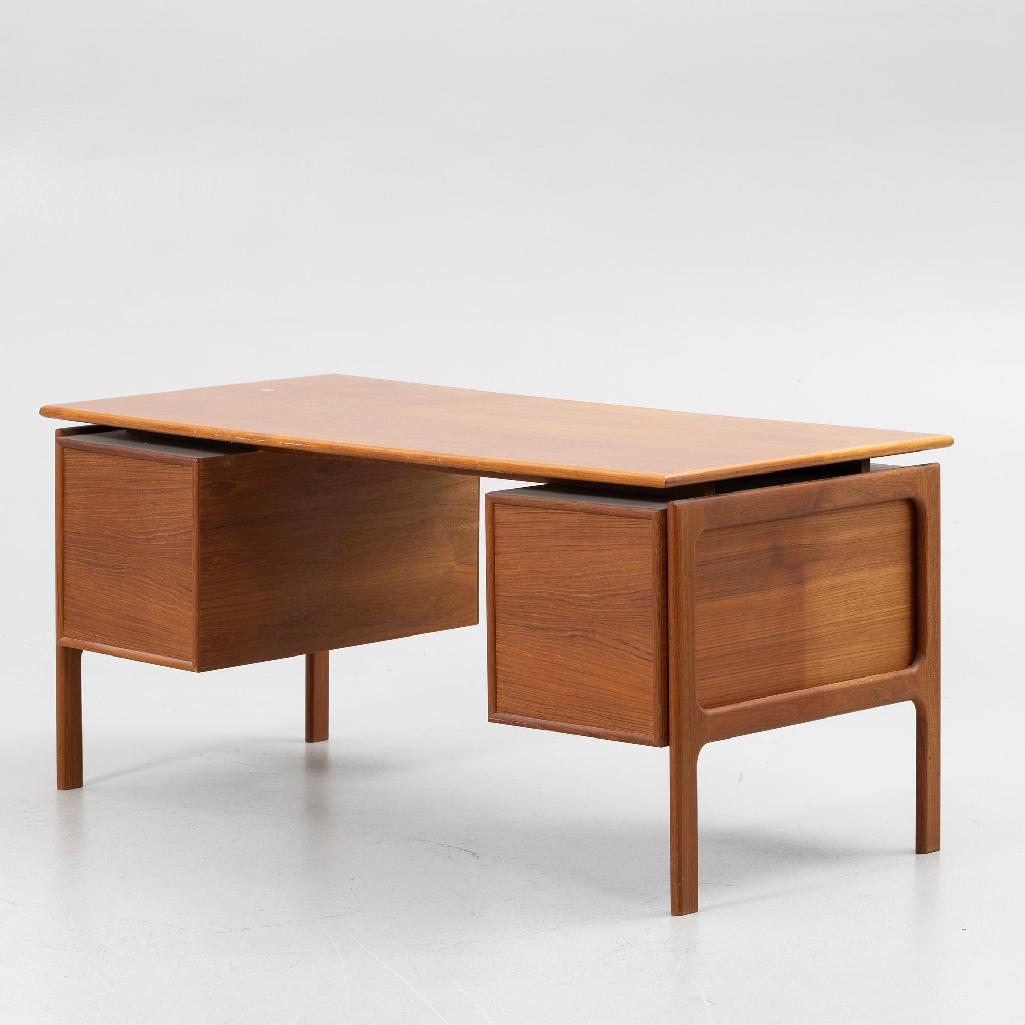 GV Gasvig, skrivbord, G.V. Møbler, Danmark, 1960-tal.