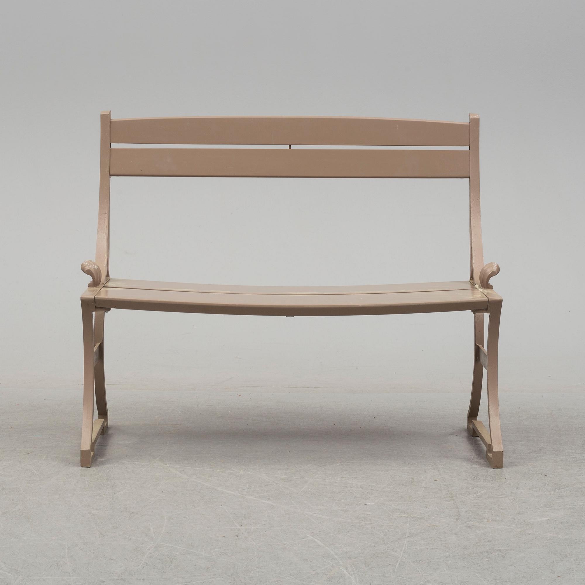 A late 20th century garden sofa 'Sneckan', Folke Bensow, Byarums Bruk.