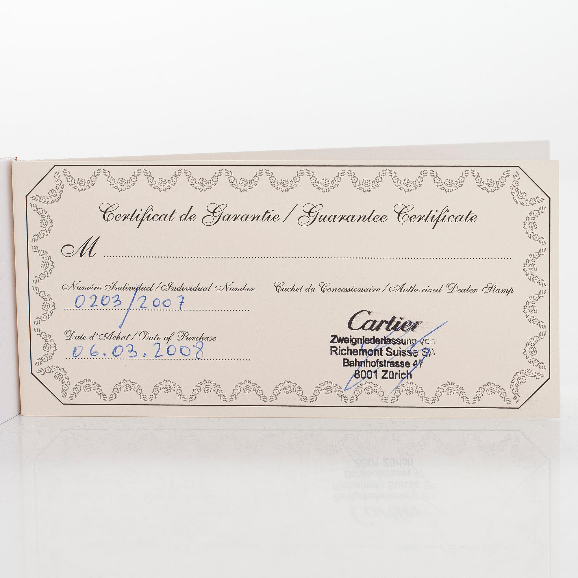 Cartier, kulspetspenna "Mini Diabolo de Cartier", limited edition 2007.