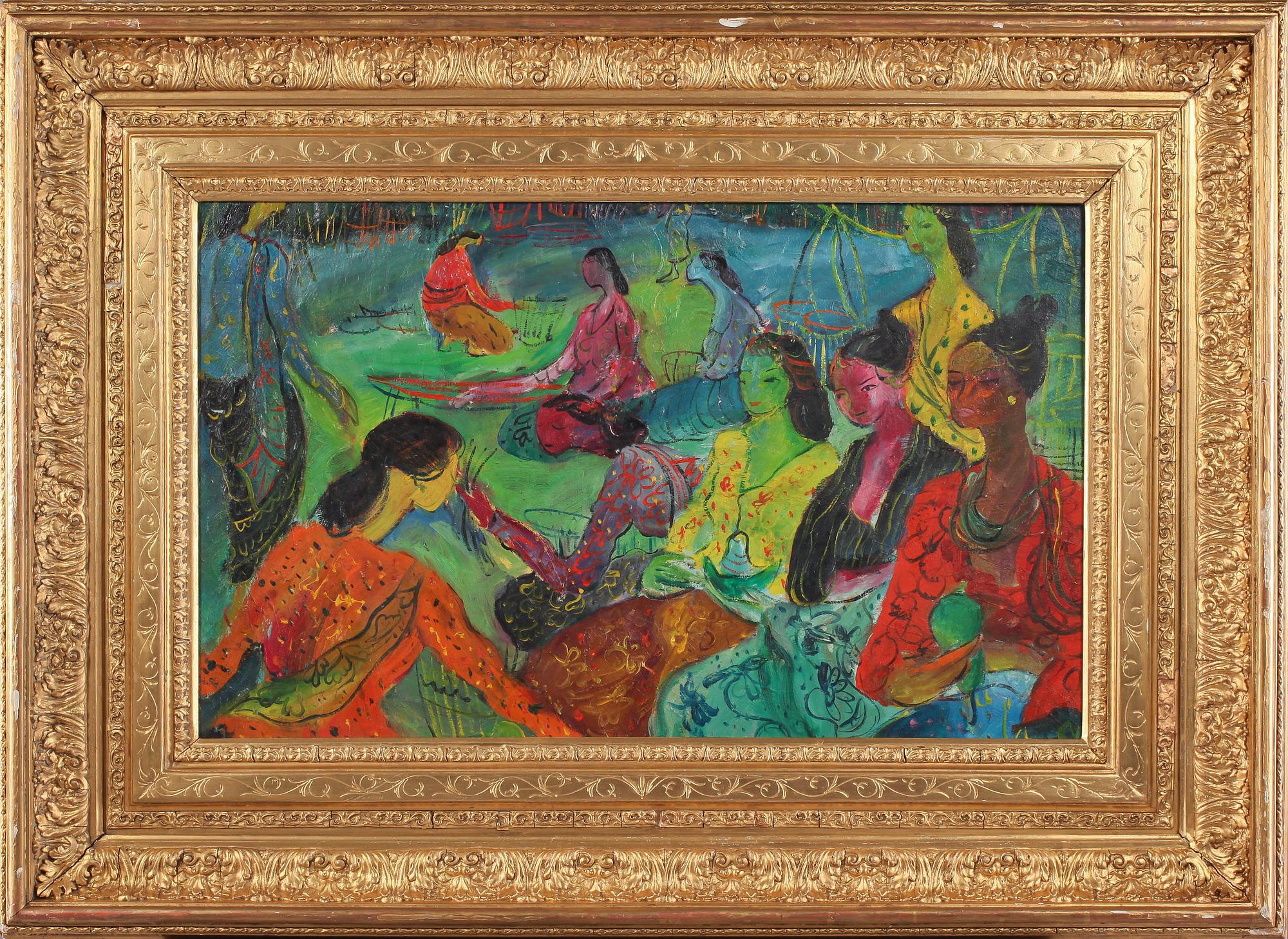 OKÄND KONSTNÄR, olja på duk, 1900-tal.