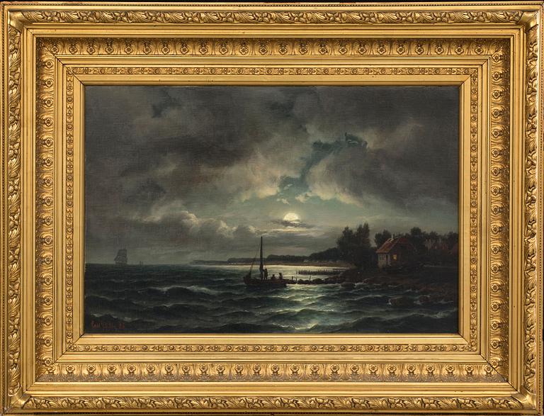 CARL LUDWIG BILLE, oil on canvas, signed and dated 86.