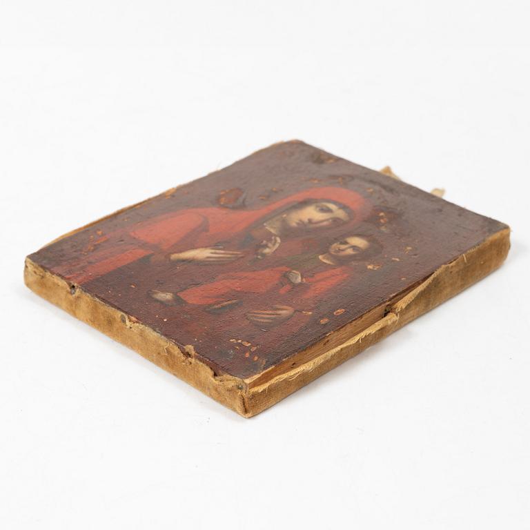 Icon with a silver oklad, Moscow, Russia, 1871.