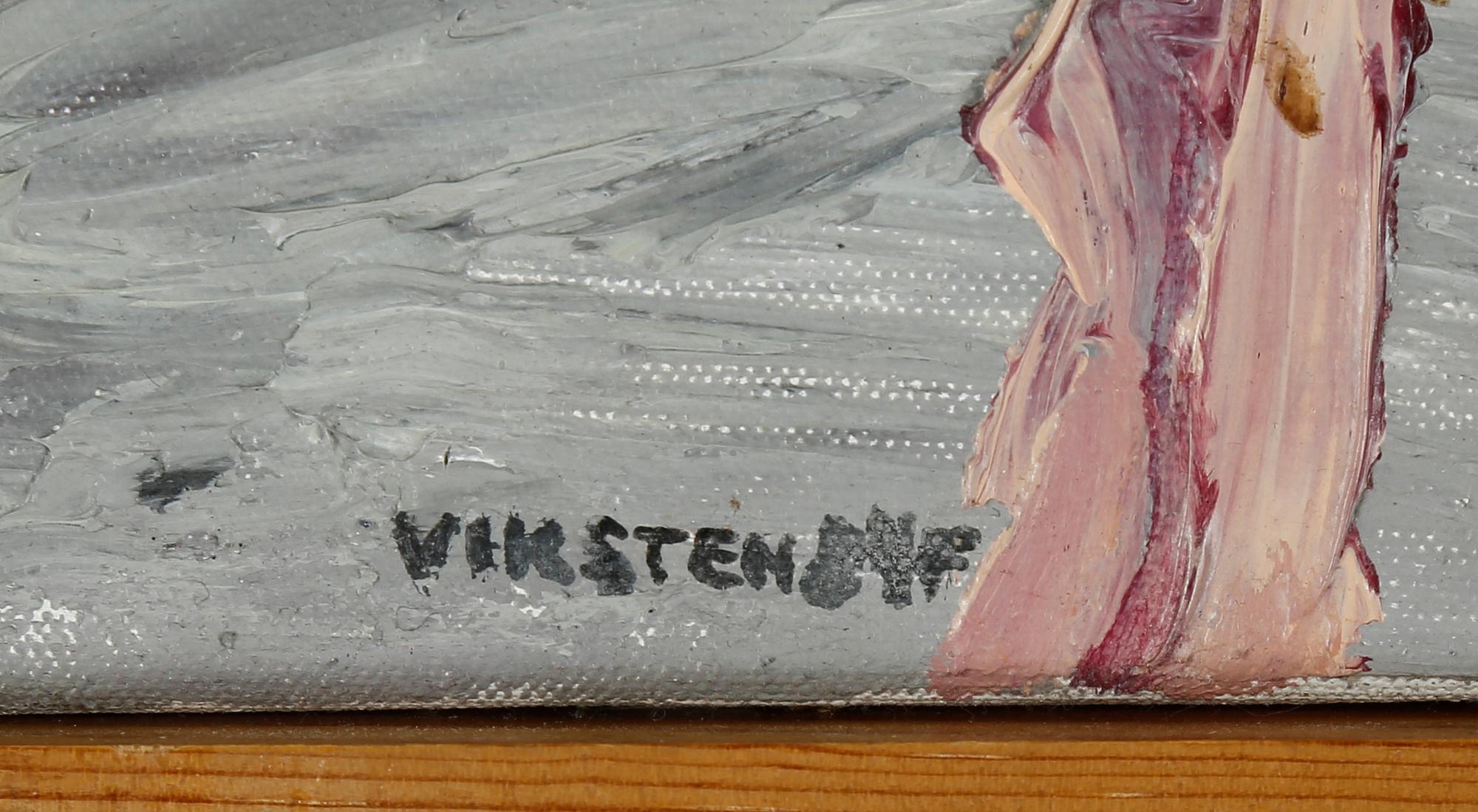 HANS VIKSTEN, "grodan", olja på duk, signerad och otydligt daterad.
