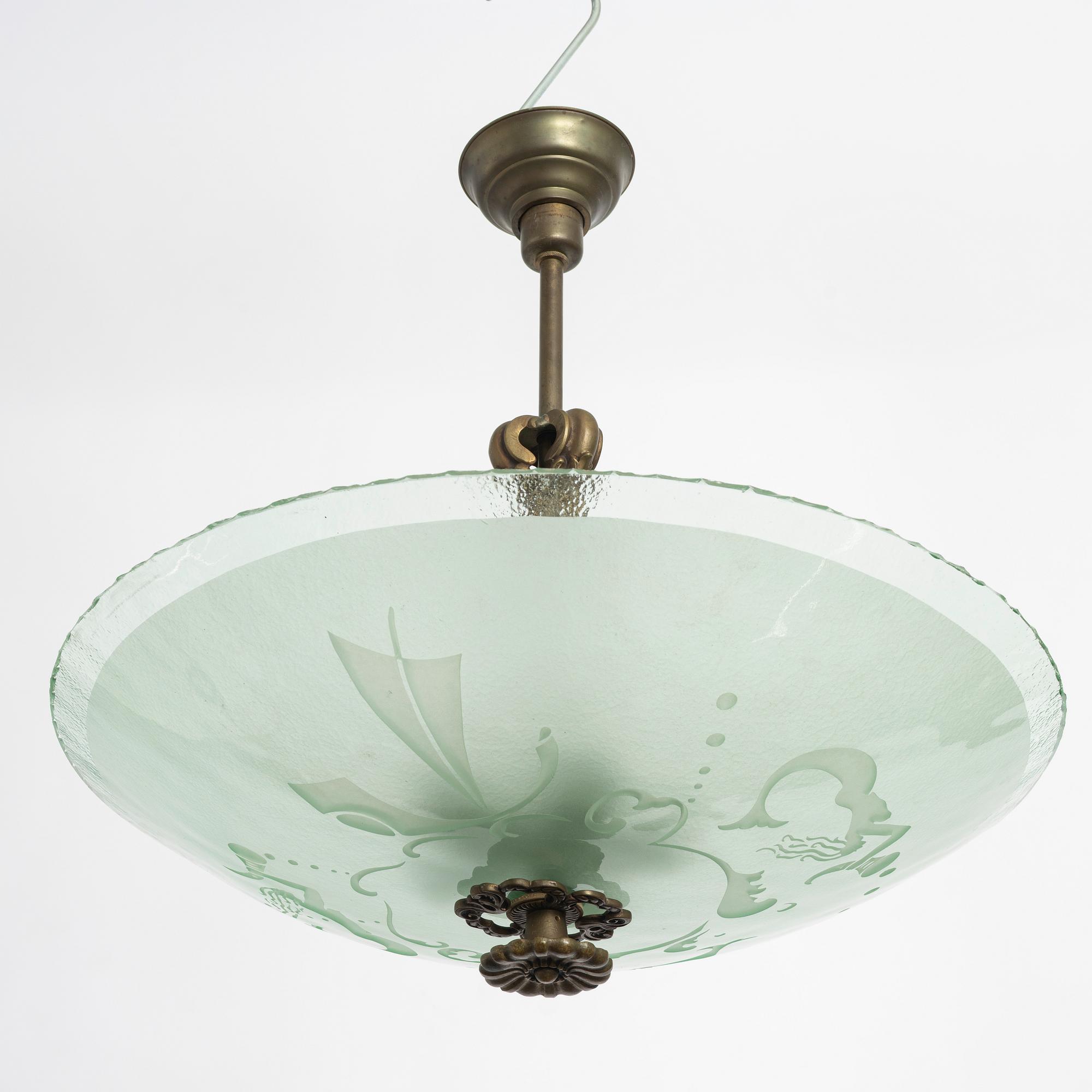 Ceiling lamp, first half of the 20th century.