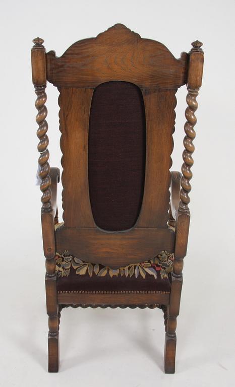 KARMSTOL, barockstil, 1900-tal.