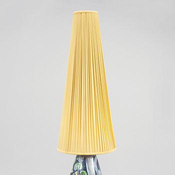 An earthenware floorlamp from Tilgmans Keramik, dated 1956.