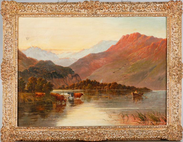 ALFRED DE BREANSKI, olja på duk, signerad.