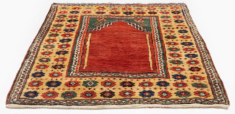 A semi-antique Konya Bozkir rug, central Anatolia, c. 156 x 126 cm.