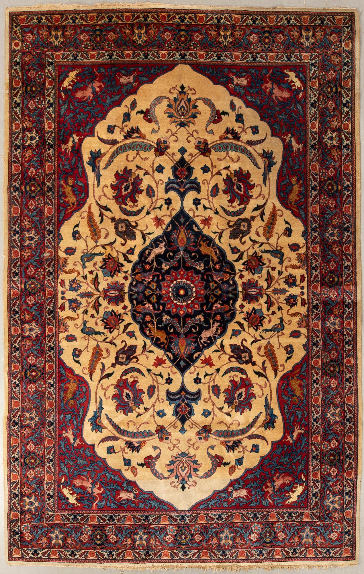 Rug, Oriental semi-antique/old, approx. 325x258 cm.