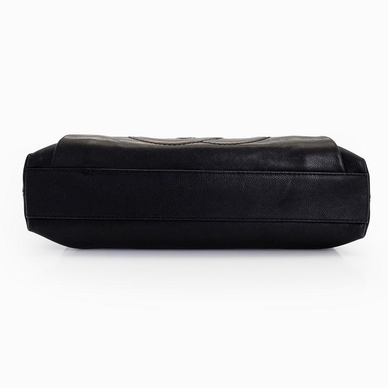 Chanel, a black caviar leather handbag, 2008-09.