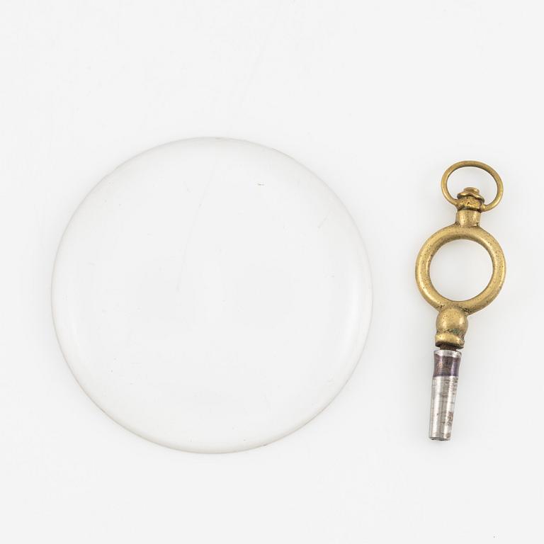 Pocket watch, 18K gold, 41.5 mm.