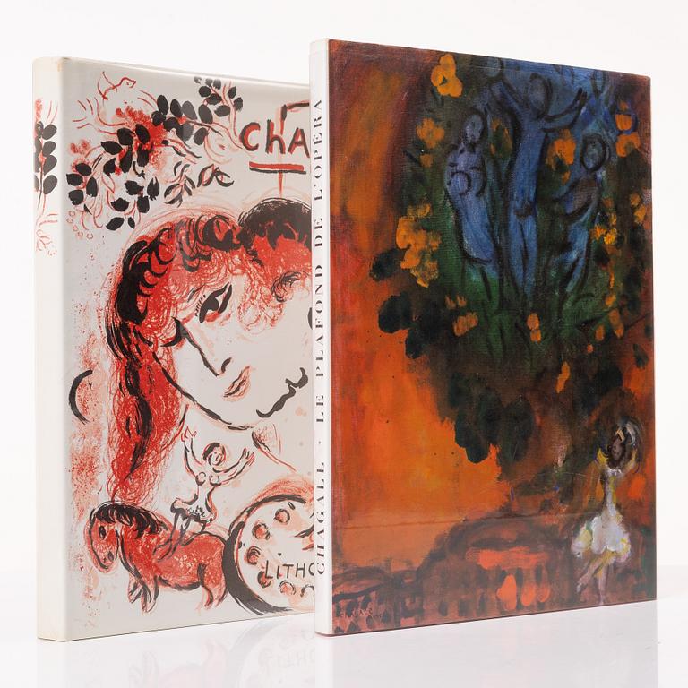 Marc Chagall, Books, 2 pcs, "Chagall - Lithographe III" and "Chagall - The Ceiling of the Opera".