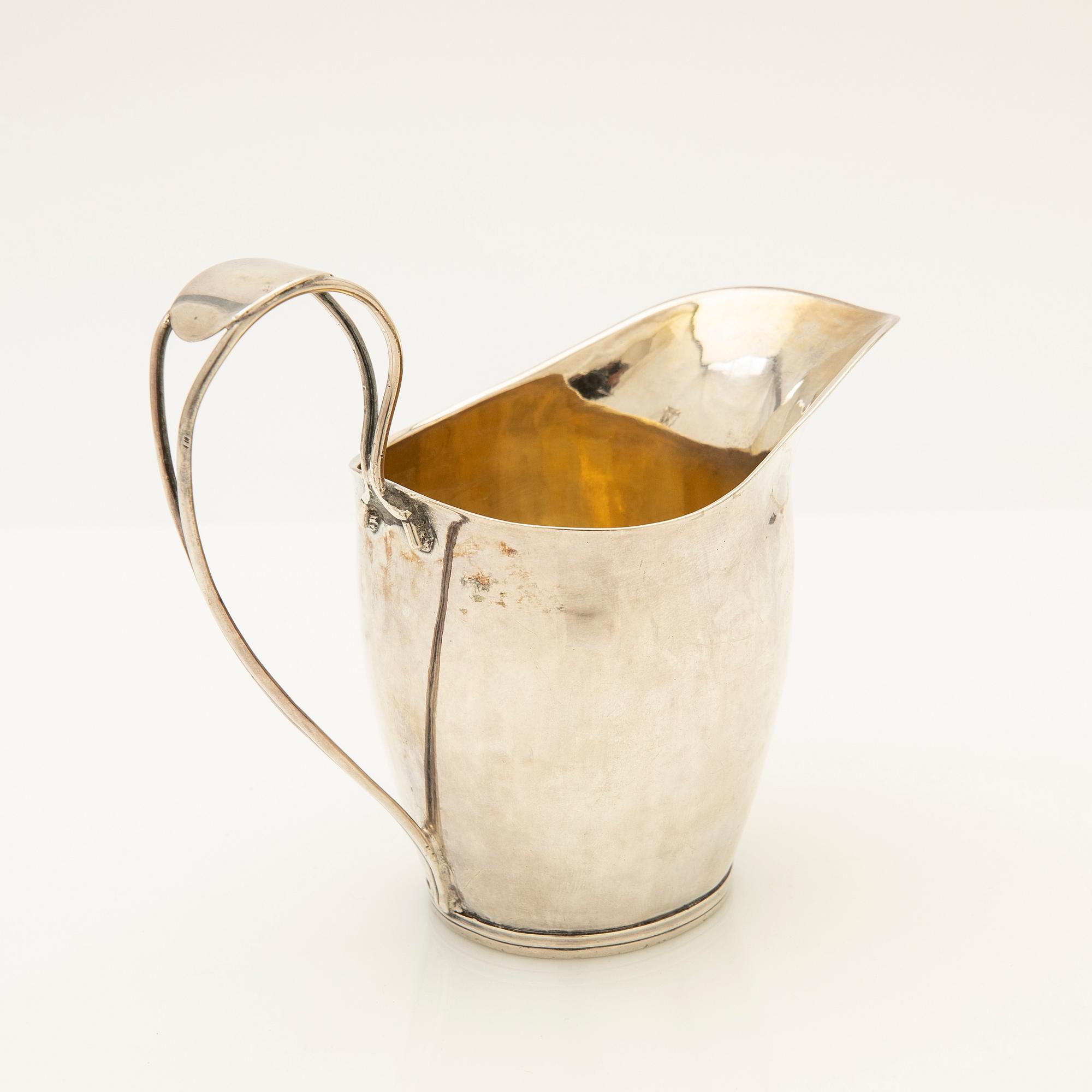 Cream jug, silver, Empire, 1818.