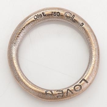 Ole Lynggaard, An 18K white gold "Love 3" ring. Denmark.