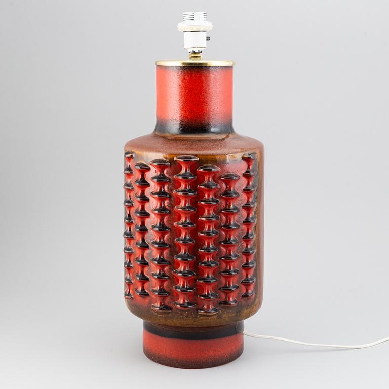 An earthenware table light, Carstens Keramik, Germany, 1960's.