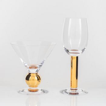 Gunnar Cyrén, glas, 4 st "Nobel", Orrefors.