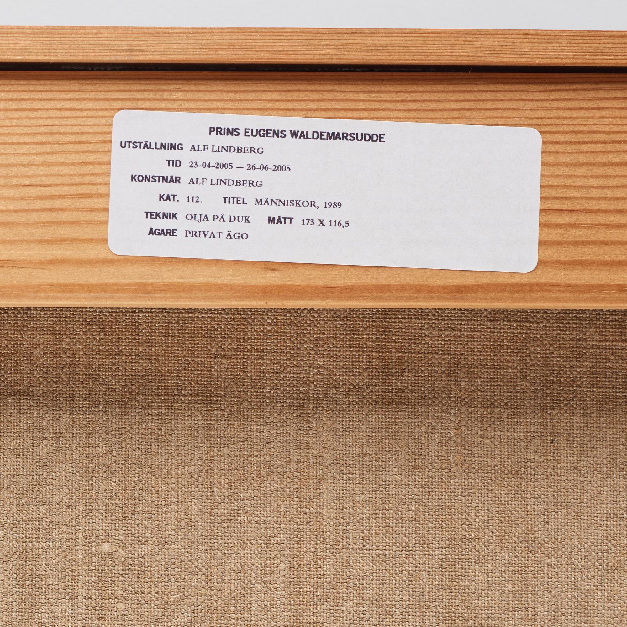 Alf Lindberg, "Människor".