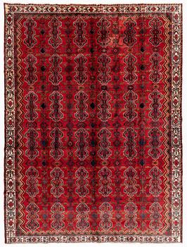 An Afshar carpet, c. 370 x 280 cm.